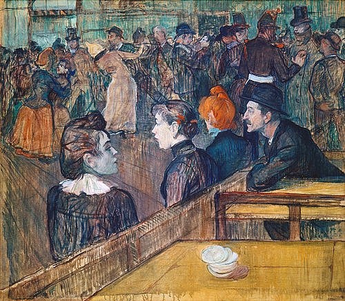 Henri de Toulouse-Lautrec, Moulin de la Galette. 1889. (Toulouse-Lautrec,Henri de,1864-1901,Chicago,Art Institute,Wirtshäuser,Toulouse-Lautrec, Henri de 1864-1901)