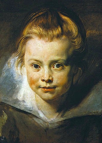Peter Paul Rubens, Kopf eines Kindes (Clara-Serena Rubens?). Um 1616 (Portrait,17. Jahrhundert,Barock,Öl auf Holz,Vaduz,Galerie Liechtenstein,1577-1640,Rubens,Peter Paul,Rubens, Peter Paul Rubens,Mädchen,Kinderbildnis,Mädchenkopf,Kind,Blickkontakt)