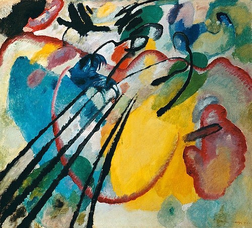 Wassily Kandinsky, Improvisation 26 (Rudern). 1912 (Kandinsky,Wassily,München,Städtische Galerie,1866-1944,Öl auf Leinwand,20. Jahrhundert,Sport,Kandinsky,20. Jahrhundert,Blauer Reiter)