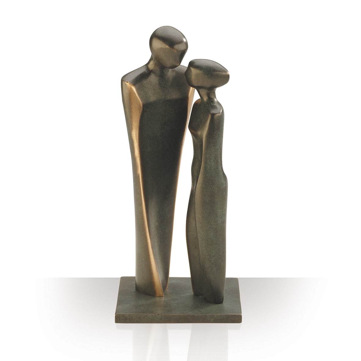 Luise Kött-Gärtner, Verliebtes Paar, 22cm (Paar, verliebt, Nähe, Vertrautheit, Bronze, Figuren, reduziert, Eleganz, Inspiration, Motivation, Skulpturen,  Wohnzimmer, Schlafzimmer)