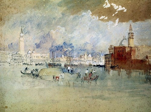 Joseph Mallord William Turner, Venedig, von der Lagune aus gesehen. (Turner,Joseph Mallord William,1775-1851,Cambridge,Fitzwilliams Museum,Venedig,Italien,Turner, Joseph Mallord William 1775-1851)