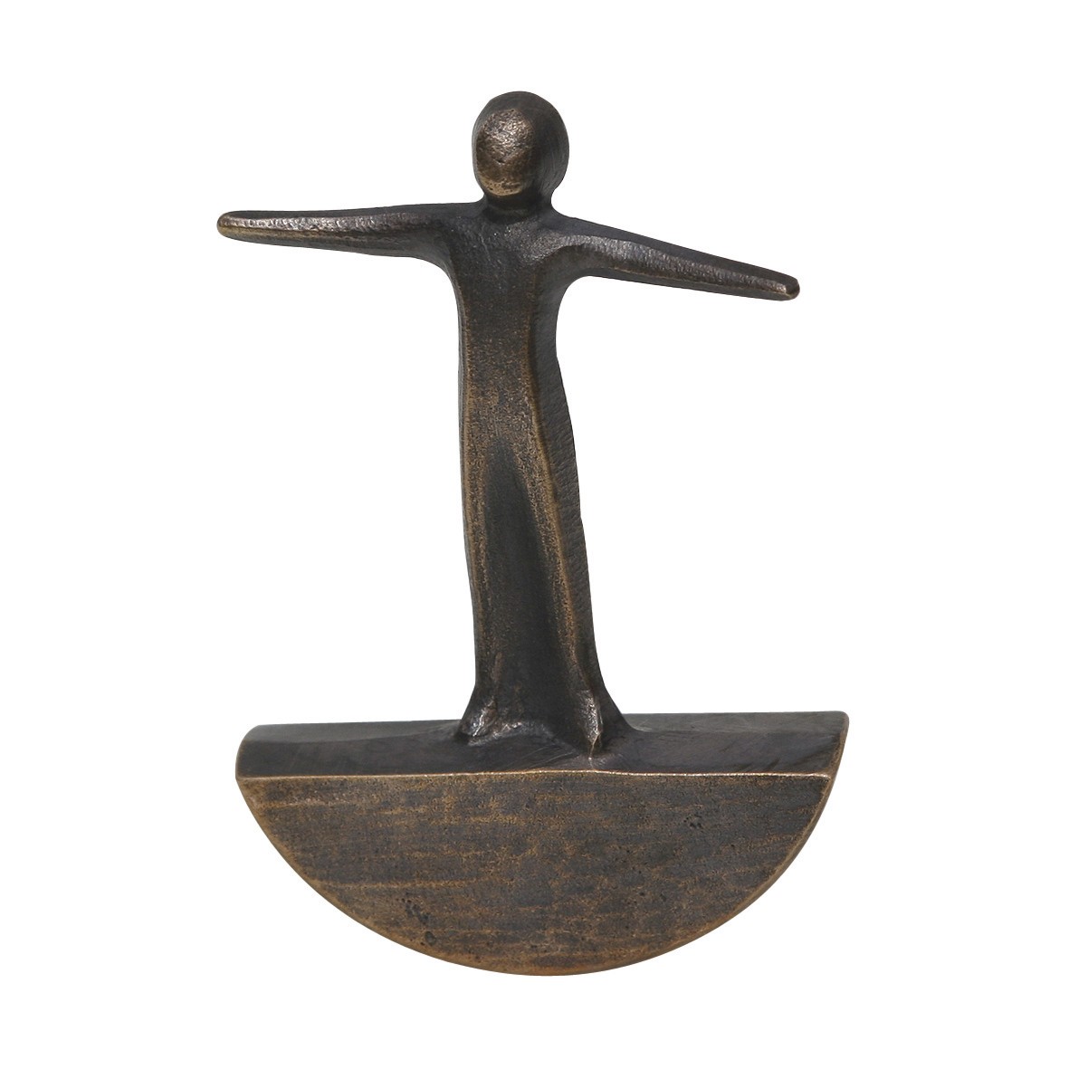 Kerstin Stark, Balance, 7,5cm (Balance, Gleichgewicht, Skulptur, Figur,  Motivation, Inspiration, Bronze, Statuette, reduziert, modern,)