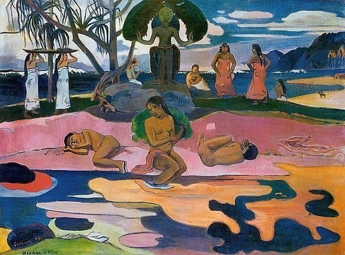 Paul Gauguin, MAHANA NO ATUA (Gottestag). (Gauguin,Paul,1848-1903,Chicago,Art Institute,Foto ?:  www.artothek.de,Gauguin,Paul Gauguin)