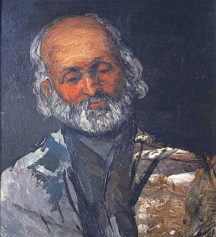 Paul Cézanne, Bildnis eines alten Mannes (Père Rouvel à Bennecourt?). (Cézanne,Paul,1839-1906,Paris,Musée d'Orsay,Männer, Alte,Männer,Cézanne, Paul 1839-1906)