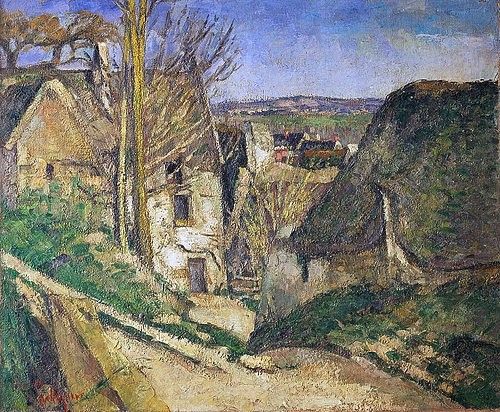 Paul Cézanne, La maison du pendu (Auvers-sur-Oise). 1873 (19. Jahrhundert,Paris,Musée d'Orsay,1839-1906,Cézanne,Paul,Dorf,Frankreich,Cézanne, Paul 1839-1906)