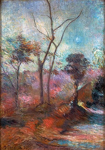 Paul Gauguin, Winterliche Landschaft. (Gauguin,Paul,1848-1903,Christie's Images Ltd,Paul Gauguin,Winter)