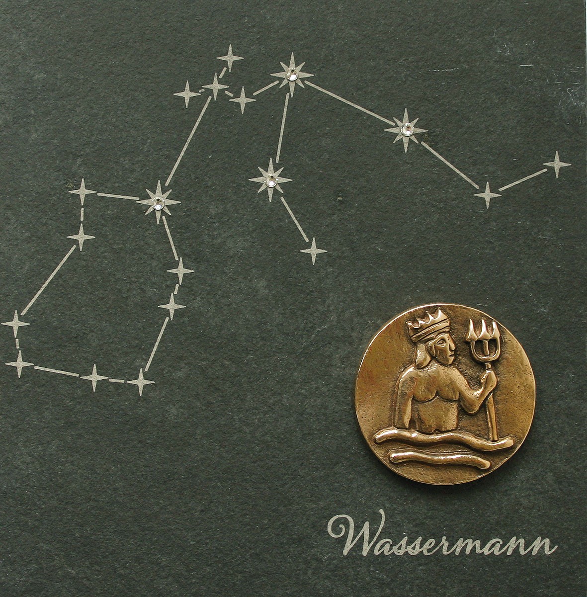 Wassermann, 14,5 x 14,5cm