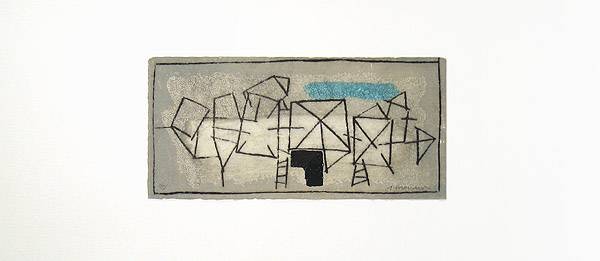 Waydelich Raymond Ohne Titel I (Radierung) (Modern,abstrakt, geometrische Muster, Grafik, Malerei, Original, Wohnzimmer, Büro)