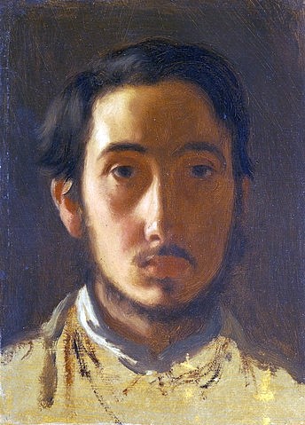 Edgar Degas, Selbstbildnis. Um 1857 (Öl/Papier/Lwd.,Christie's Images Ltd,1834-1917,Degas,Edgar,Selbstbildnis,Degas,Degas, Edgar 1834-1917, französischer impressionismus,französisch,impressionistisch)