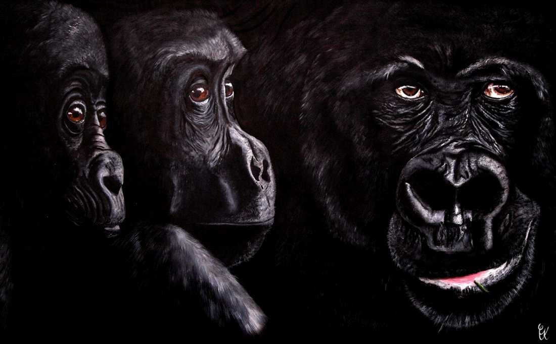 Conny Krakowski, Die Denker (Surrealismus, Traum, Magie, Esoterik, Baum, Traumbaum,Lebensbaum,Geburt,Leben,Sterben,Wege, Lebensweg, Phantasie,Fantasie,Realismus,Malerei,Gemläde,detaiiert,Traumbild,Traumlandschaft,Landschaftsmalerei,Träumerei,Wasserfall,Berge,Wolken,)