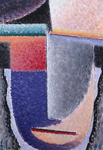 Alexej von Jawlensky, Großer Kopf. (20. Jahrhundert,Öl auf Leinwand,Christie's Images Ltd,1864-1941,Jawlensky,Alexej von,? Christie's Images Ltd - ARTOTHEK,Alexej von Jawlensky)