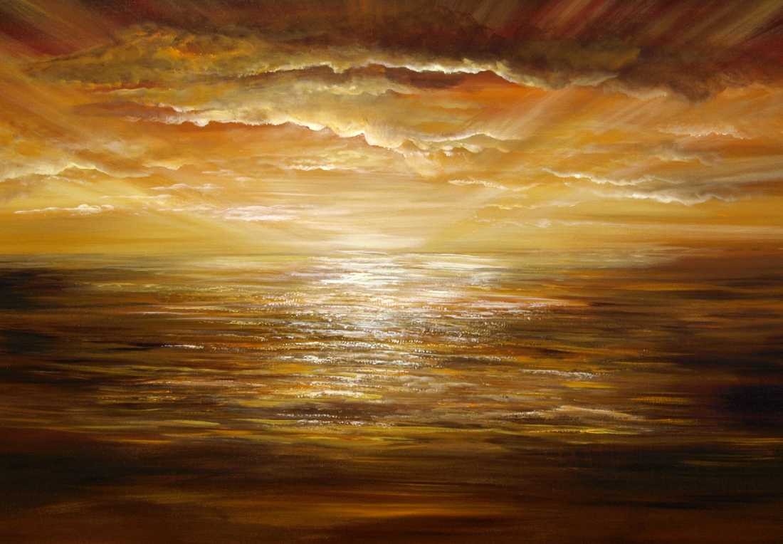 Conny Krakowski, Am Meer (Surrealismus, Traum, Magie, Esoterik, Baum, Traumbaum,Lebensbaum,Geburt,Leben,Sterben,Wege, Lebensweg, Phantasie,Fantasie,Realismus,Malerei,Gemläde,detaiiert,Traumbild,Traumlandschaft,Landschaftsmalerei,Träumerei,Wasserfall,Berge,Wolken,)