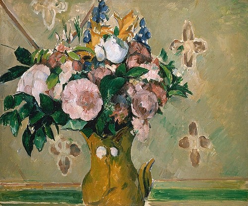 Paul Cézanne, Blumenstrauß in einer braunen Vase. I. (Cézanne,Paul,1839-1906,Christie's Images Ltd,Blumenstillleben,Cézanne, Paul 1839-1906)