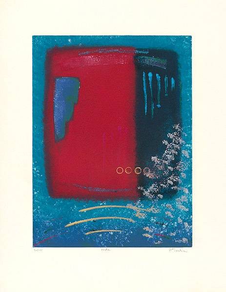 Tonkin Roy Nete (2002) (Radierung, handsigniert) (Abstrakt, abstrakte Malerei, Linien, Formen, modern, Original, signiert, Büro, Wohnzimmer)