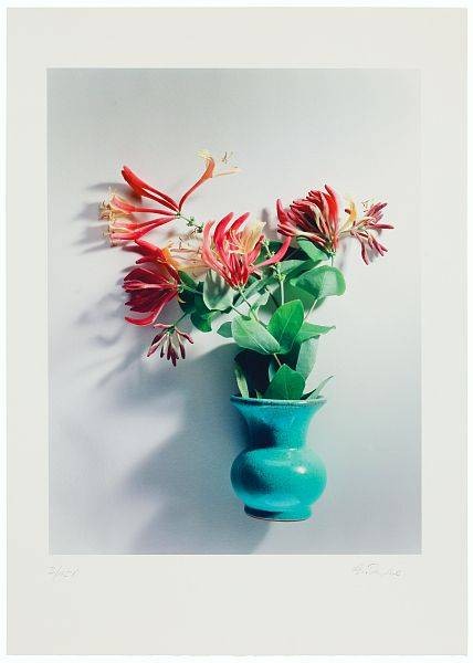 Treichel Gerhard Geissblatt Vase (Digitaldruck, handsigniert)