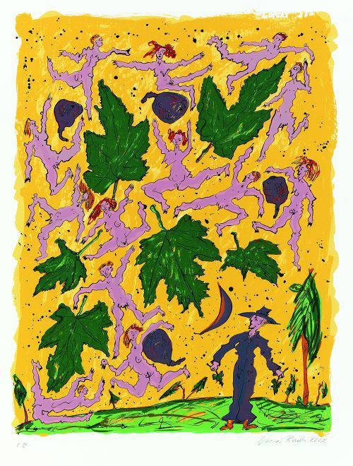 Reuber Werner Feigentanz (Siebdruck, handsigniert)