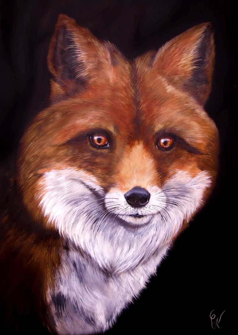 Conny Krakowski, Fuchs (Surrealismus, Traum, Magie, Esoterik, Baum, Traumbaum,Lebensbaum,Geburt,Leben,Sterben,Wege, Lebensweg, Phantasie,Fantasie,Realismus,Malerei,Gemläde,detaiiert,Traumbild,Traumlandschaft,Landschaftsmalerei,Träumerei,Wasserfall,Berge,Wolken,)
