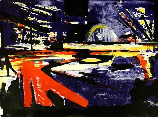 Stangl Reinhard Kreuzung, 1999 (30) (Lithografie, handsigniert, nummeriert)