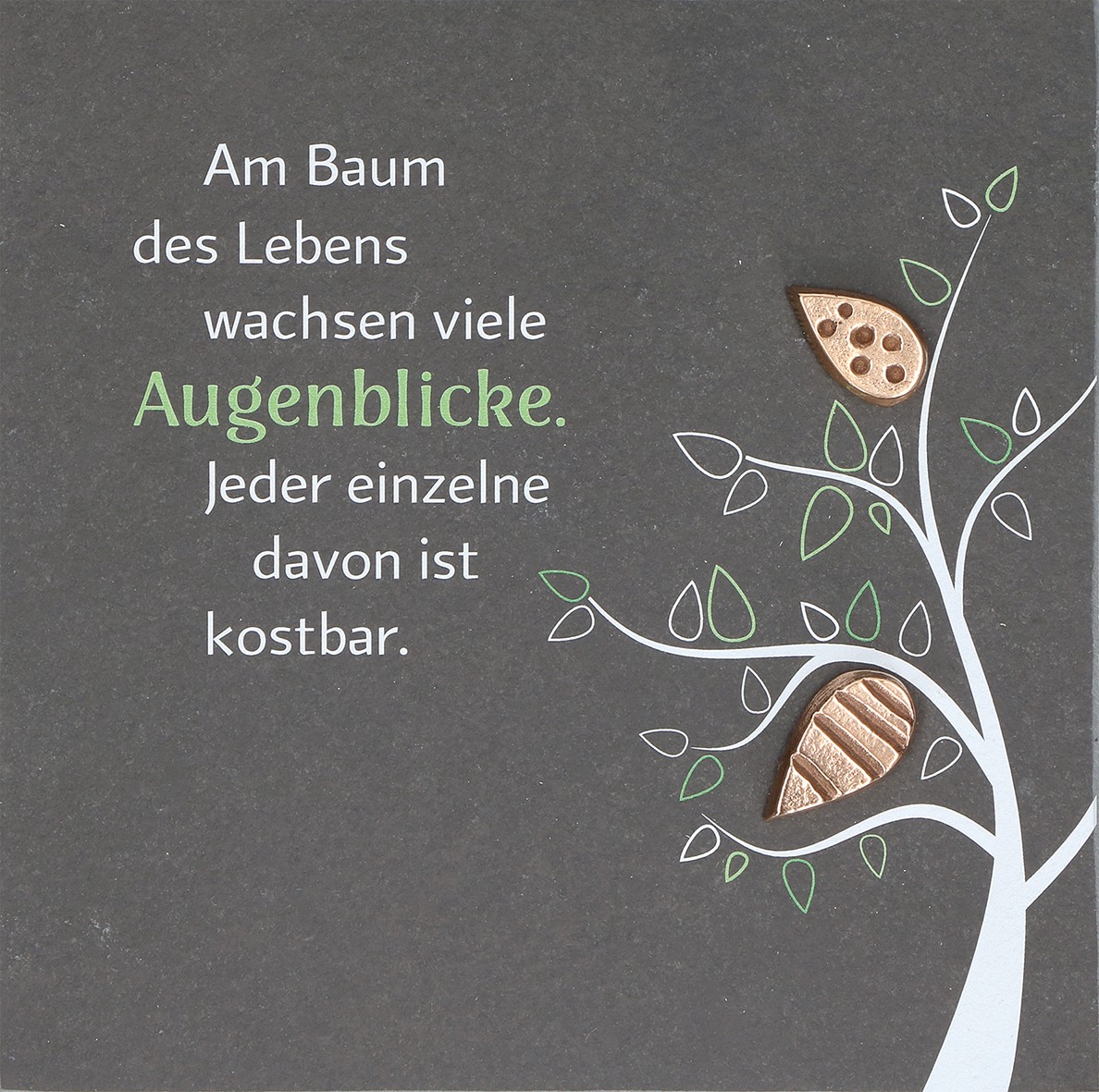 Schieferrelief Baum des Lebens, 14,5 x 14,5cm