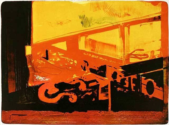 Stangl Reinhard Luft brennt, 2000 (Lithografie, handsigniert)