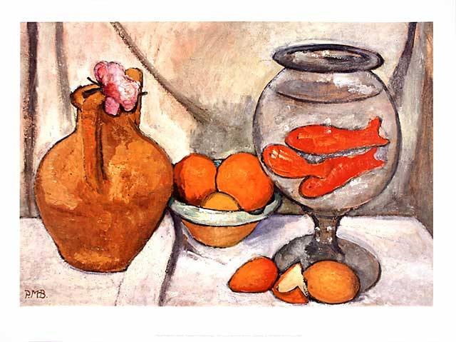 Paula Modersohn-Becker, Stillleben mit Goldfischglas (Offset)