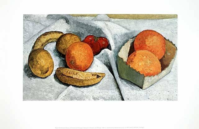 Paula Modersohn-Becker, Stillleben Orangen, Bananen, Zitronen, Tomaten (Offset)