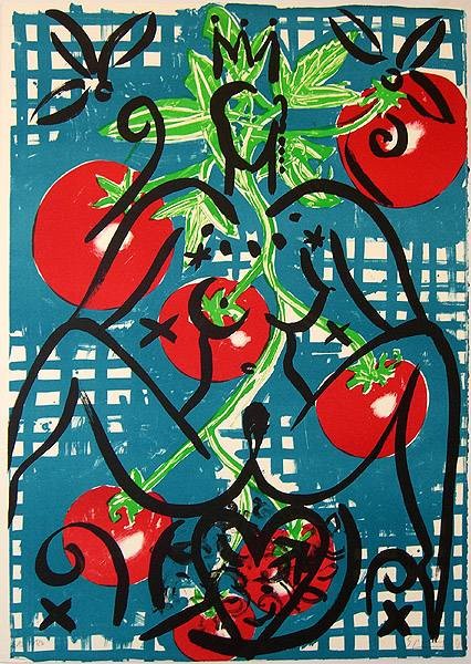 Szczesny Stefan Tomato Queen (Lithographie, handsigniert)