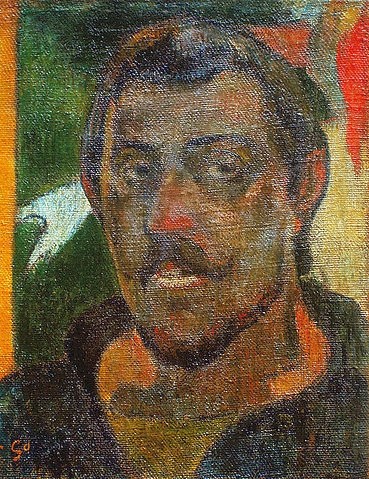 Paul Gauguin, Selbstbildnis. 1890/1894 (Gauguin,Paul,Moskau,Puschkin-Museum,1848-1903,Paul Gauguin,19. Jahrhundert,Selbstbildnis,Mann,Selbstportrait)