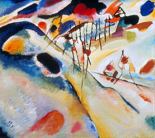 Wassily Kandinsky, Landschaft. 1913 (Kandinsky,Wassily,1866-1944,St. Petersburg,Eremitage,Wassily Kandinsky,20. Jahrhundert,Landschaft)