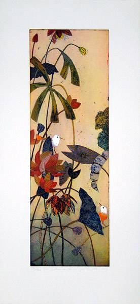 Votteler Jutta Im Lotusversteck (Radierung, handsigniert)