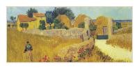 Vincent van Gogh, Bauernhof in der Provence (Offset) (Dorf, Bauernhof, Südfrankreich, Idylle, verträumt, Impressionismus, Klassiker, Wohnzimmer, Arztpraxis, bunt)