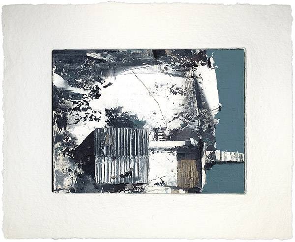 Kleemann Thomas Haus am See (30) (Aquagravure) (Haus, See, Steg, Dach, Aufsicht, Vogelperspektive, Fotokunst, Original, modern, Wohnzimmer, bunt)