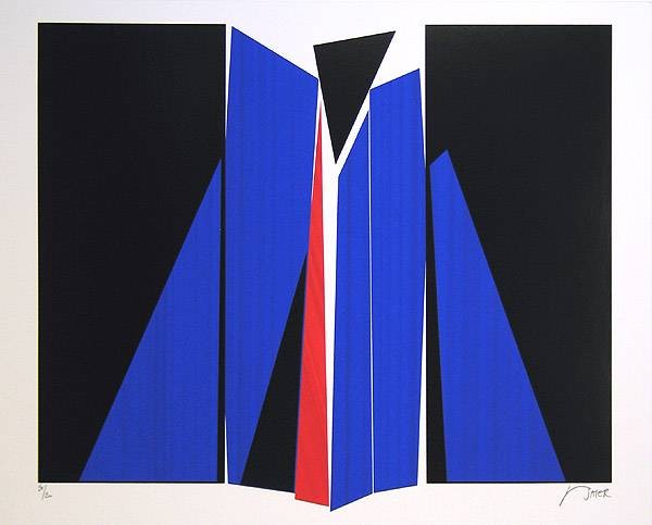 Baier Jean Schweiz Composition (30) (Siebdruck, handsigniert, nummeriert) (Modern, Abstakte Kunst, Grafik, geometrische Formen, Original, signiert, Wohnzimmer, Büro, bunt)