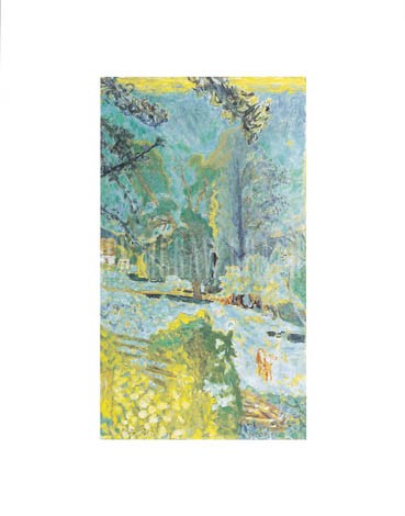 Pierre Bonnard, Landschaft Normandie, 1920 (Offset) (Malerei, Post-Impressionismus, Landschaft, Nordfrankreich, Natur, Sommer, Schlafzimmer, Wohnzimmer, Klassische Moderne, pastell)