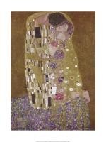 Gustav Klimt, Der Kuss (Klassische Moderne, dekorativ, Jugendstil, Eros&People, Frau, Mann, Umarmung, Erotik, Ornamente, geometrische Formen, bunt, Wohnzimmer, Treppenhaus, Schlafzimmer, Malerei)