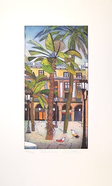 Votteler Jutta Barcelona, 2011 (Radierung, handsigniert)