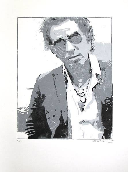 Hirthammer Josef Bruce Springsteen, 2012 (Linoldruck 3 Platten, num., handsigniert)