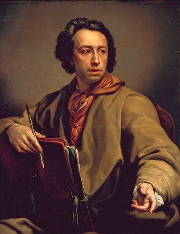 Anton Raphael Mengs, Selbstbildnis. 1774/83 (St. Petersburg,Eremitage,Mengs,Anton Raphael,1728-1779,Anton Raphael Mengs,Selbstbildnis,18. Jahrhundert)