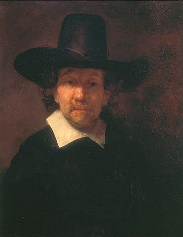 Rembrandt van Rijn, Bildnis von Jeremias de Decker (1610-66). 1666 (Rembrandt van Rijn,St. Petersburg,Eremitage,1606-1669,Rembrandt van Rijn,17. Jahrhundert,Bildnis,Portrait,Mann,Jeremias de Decker)