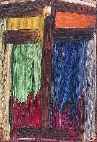 Alexej von Jawlensky, In Andacht. 1937. (Expressionismus,20. Jahrhundert,Öl/Malpapier auf Karton,München,Städtische Galerie,1864-1941,Jawlensky,Alexej von,Alexej von Jawlensky,Jesus Christus,Religion,Meditation)