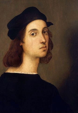 Raffael (Raffaello Sanzio), Selbstbildnis. 1506 (Raffael (Raffaello Sanzio),1483-1520,Florenz,Galleria degli Uffizi,Florence,? ALINARI - ARTOTHEK,(Raffaello Santi) Raffael,Florenz,Italien,italienisch,Renaissance,Hochrenaissance,italienische Renaissance,italienische Hochrenaissance,Selbstbildnis,Porträt,)