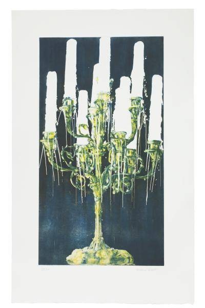 Richter Melanie Kandelaber Colour (Aquatintaradierung/Heliogravure, handsig., numm.)