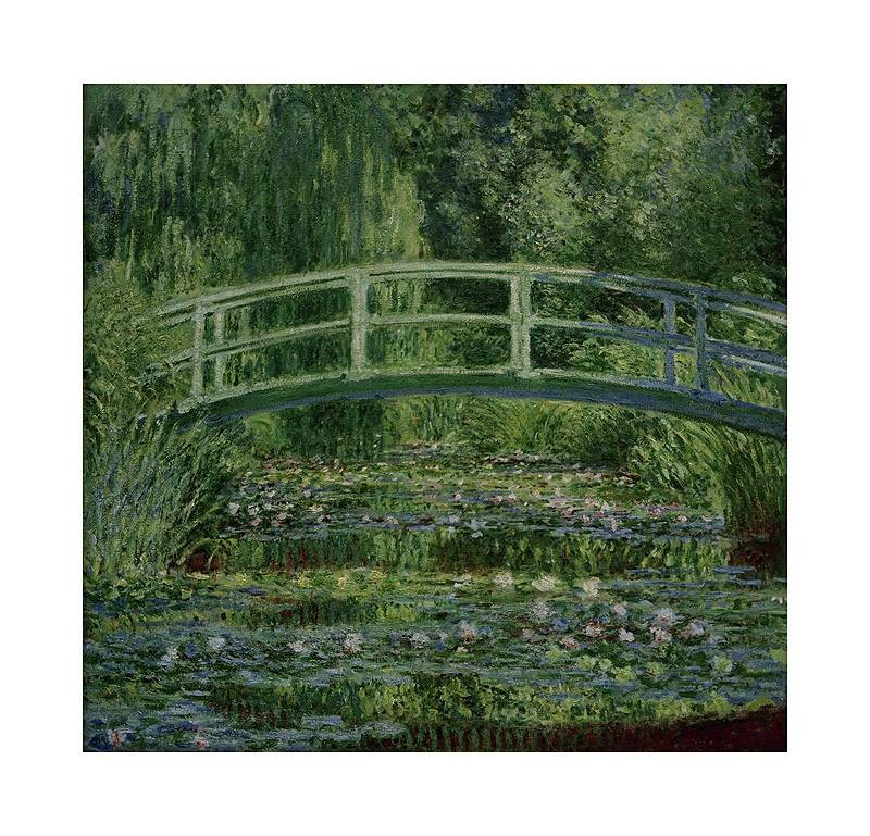 Claude Monet, Der Seerosenteich (Digital auf Bütten)