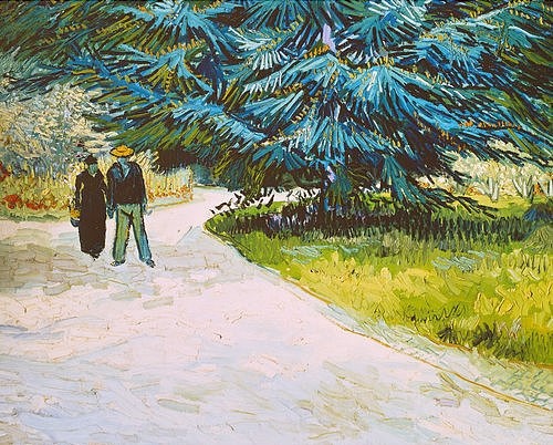Vincent van Gogh, Im Jardin Public in Arles. 1888. (Gogh,Vincent van,1853-1890,Privatbesitz USA,Gärten,Wandern,Frankreich,Gogh, Vincent van 1853-1890, Vereinigte Staaten)