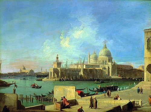 Canaletto (Giovanni Antonio Canal), Blick vom Canale Grande auf Sta. Maria della Salute, Venedig. 1727/1728 (Canaletto (Giovanni Antonio Canal),1697-1768,Antonio Canal (Canaletto))