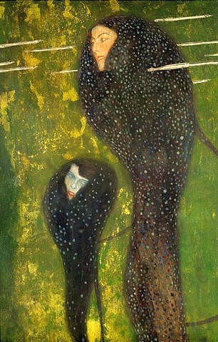 Gustav Klimt, Nixen (Silberfische).  Ca. 1902/03. (Klimt,Gustav,1862-1918,Wien,Zentralsparkasse,Gustav Klimt,wiener jugendstil,frau,frauen,symbolismus,fantastisch)