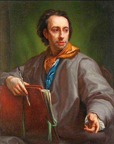 Anton Raphael Mengs, Selbstbildnis. Nach 1773. (Kopie,Öl auf Leinwand,Frankfurter Goethe-Museum,1728-1779,Mengs,Anton Raphael,)