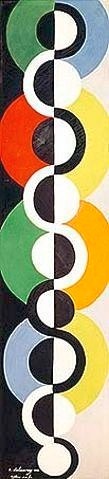 Robert Delaunay, Rythme sans fin. 1934 (Delaunay,Robert,1885-1941,Paris,Musée national d'Art moderne,Rhythmus,Reihe,Reihung,Kette,Kreise,rund,positiv,negativ)
