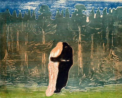 Edvard Munch, Zum Walde II. 1915. (Expressionismus,Graphische Sammlung,Farbholzschnitt,1863-1944,Munch,Edvard,Städel Museum,Frankfurt am Main,Städel Museum)