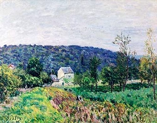 Alfred Sisley, In der Umgebung von Paris. 1879 (Sisley,Alfred,Christie's Images Ltd,1839-1899,Öl auf Leinwand,)